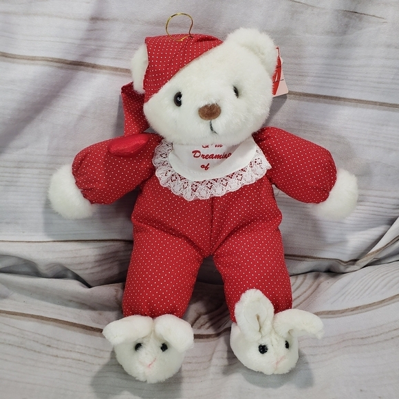 Plush Creations Inc. Dreaming Of  You Bear Pajamas Bunny Slippers Vintage 1994 - Picture 11 of 11